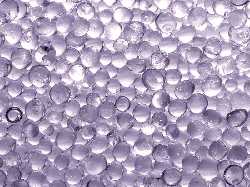 purple resin pearls